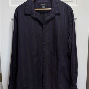 Structure slim fit purple and black button down